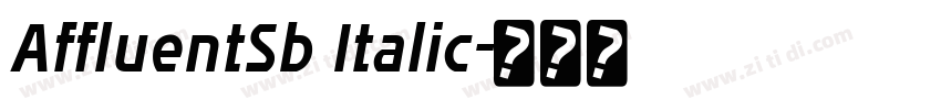 AffluentSb Italic字体转换